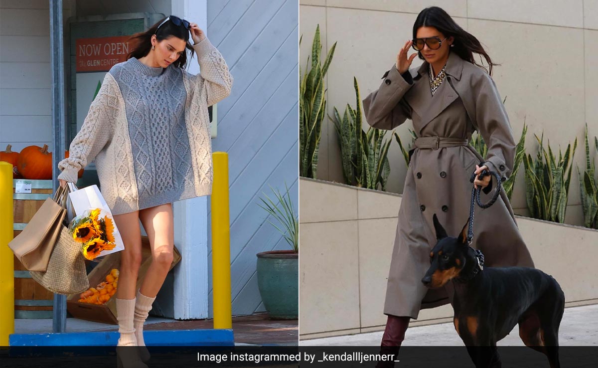 Kendall Jenner Adds Glam To Street Style For Bottega Veneta's Pre-Spring 2024 Campaign