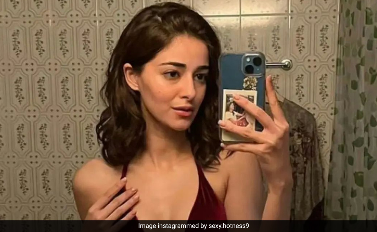 Ananya Panday's Halter Swim Set Raised The Temperature On An Unusually Cold Winter Day