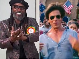 Watch: Chris Gayle Aces Dunki's '<i>Lutt Putt Gaya</i>' Hook Step. Shah Rukh Khan Can't Keep Calm