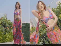 Nikki Tamboli's "Soft Girl Era" Includes A Floral Lehenga And A Plunging Neckline Nikki Tamboli's "Soft Girl Era" Includes A Floral Lehenga And A Plunging Neckline