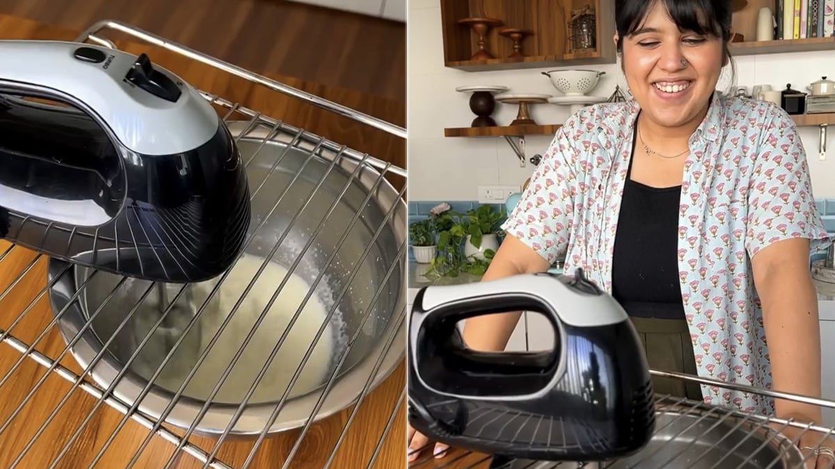 Viral Hack Shows How To Use Hand Mixer Without Holding It Watch Video