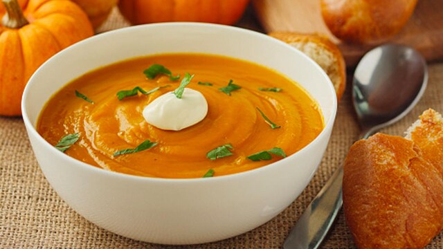 Pumpkin is rich in fibre, promoting digestion and helping regulate blood sugar levels