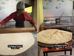 India's Biggest Paratha: कैसे बनता है भारत का सबसे बड़ा परांठा, यहां देखें वायरल वीडियो