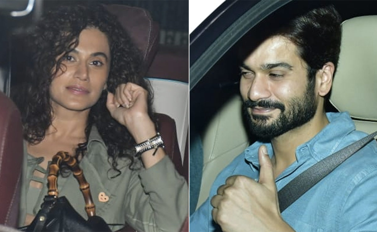 At <i>Dunki</i> Screening, Taapsee Pannu, Sunny Kaushal And Other Celebs