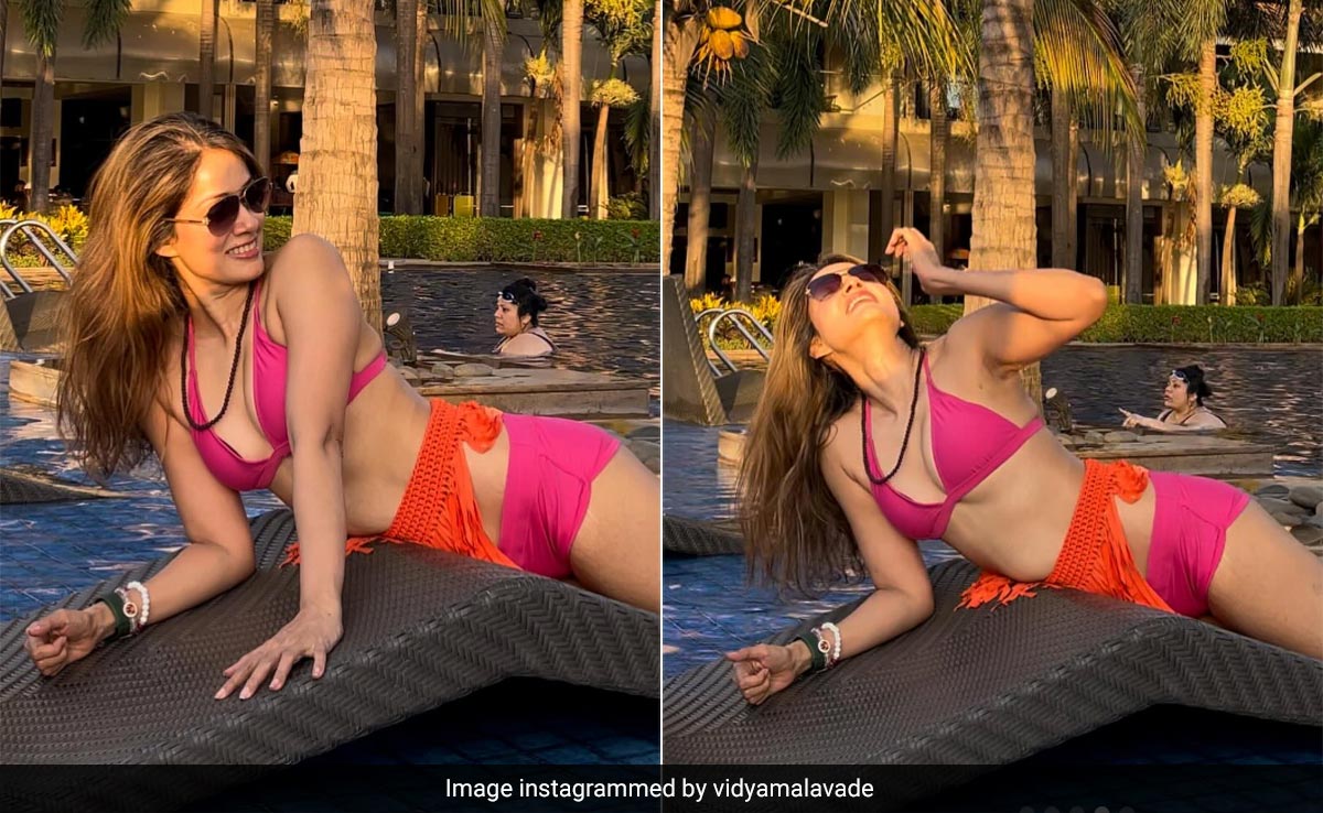Vidya Malavade's Pink Swim Set May Just Be The Cause Of An Unusually Warm Winter This Year