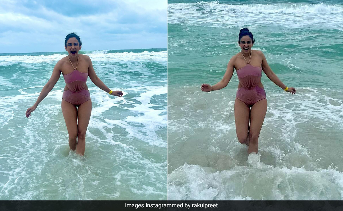 What Makes Rakul Preet Singh's Beach Holiday Fabulous? A Pink Cutout Swimsuit Of Course