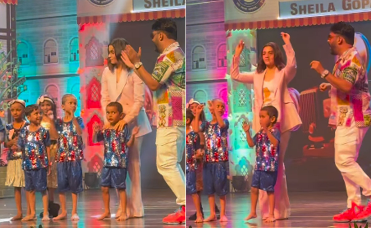 Alia Bhatt And Kapil Sharma Dance With Kids To <i>Bum Bum Bole</i> In Adorable Video. Watch
