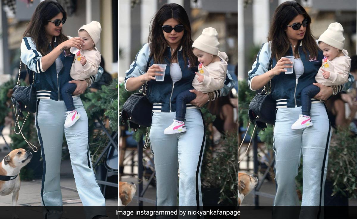 In A Jacket And A Rs 4.9 Lakh Backpack, Priyanka Chopra Is Not Your Average Cool Mom