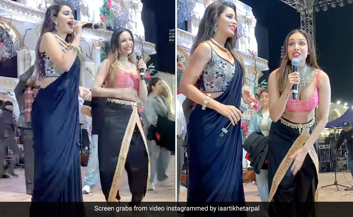 Malaika Arora In A Crop-Top And Dhoti Pants Redefines Wedding Fashion