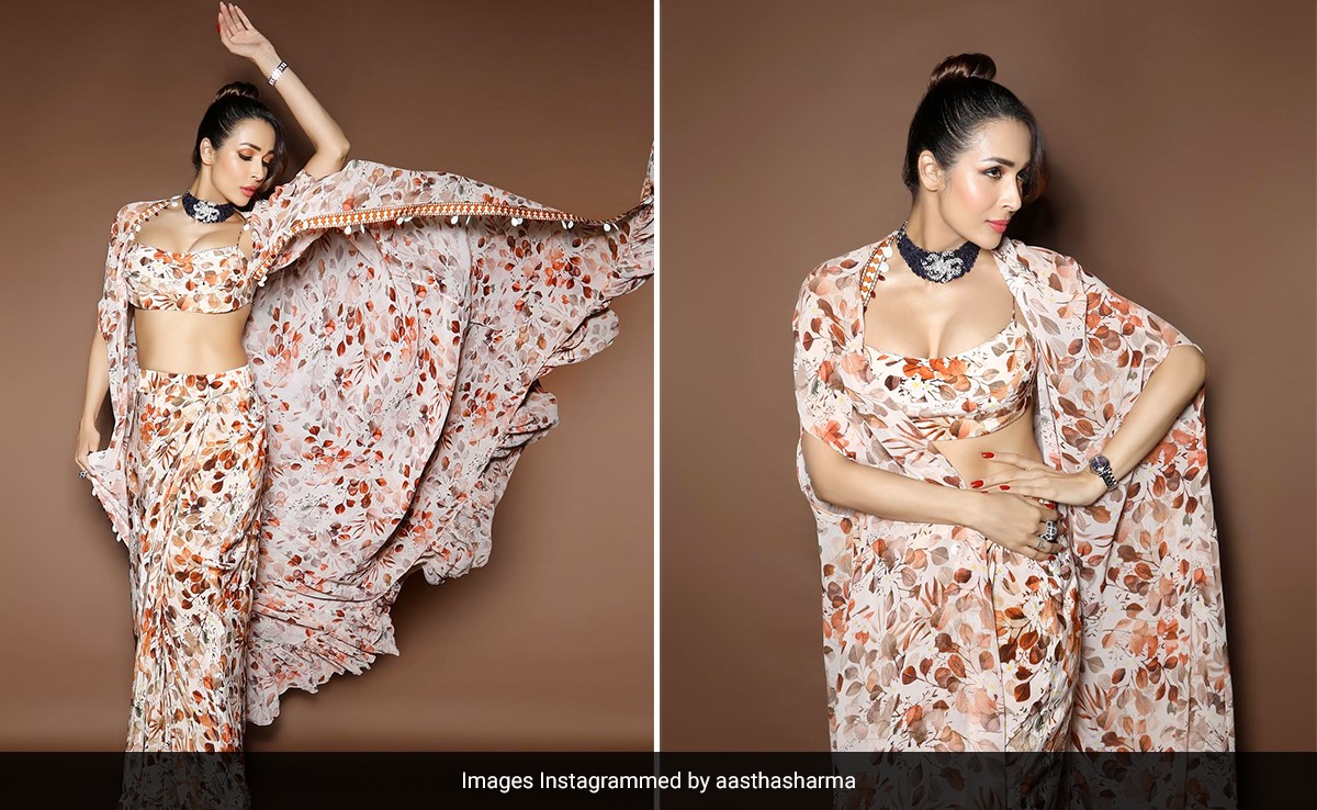 Malaika Arora's Printed Arpita Mehta <i>Lehenga</i> Gives Cheerful Spring Vibes During The Gloomy Winter