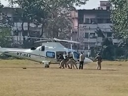 Pushkar Dhami Suffers Security Scare, Chopper's Wheel Stuck On Helipad