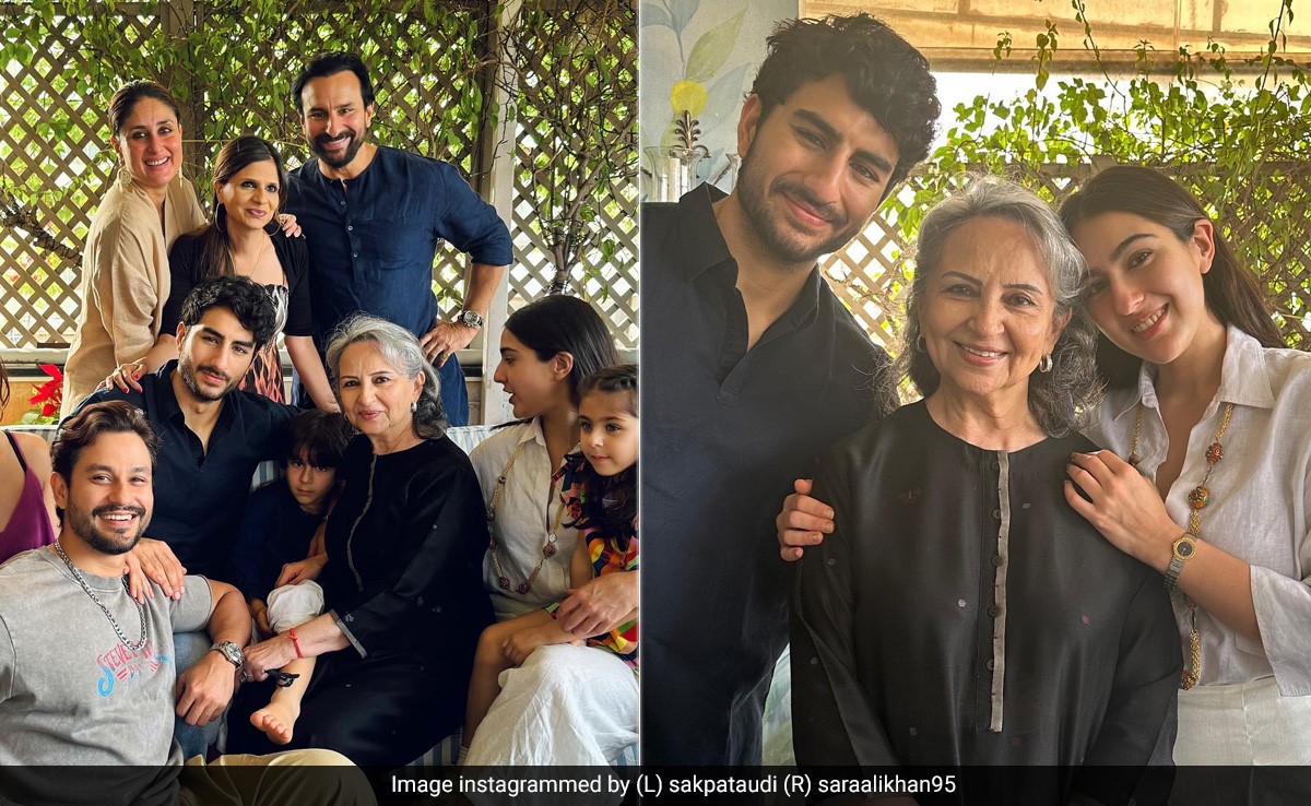 From Saif Ali Khan To Sara Ali Khan, The Pataudi Clan Celebrated Sharmila Tagore's Birthday In Chic Casuals