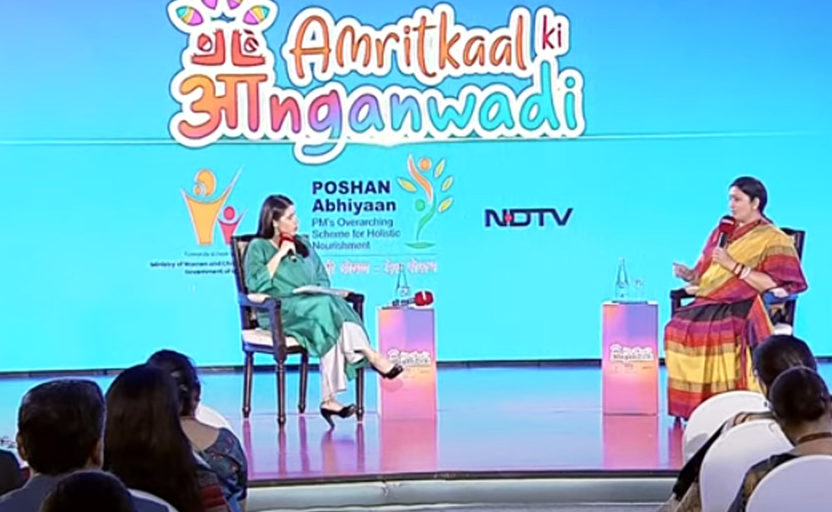 आंगनवाड़ी केंद्र कैसे हो रहे हाईटेक... स्मृति ईरानी ने समझाया तकनीक ने ऐसे आसान किया काम