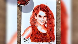 Artist Impresses Internet By Creating Kangana Ranaut's "Chatpati Painting" With Mango Pickle