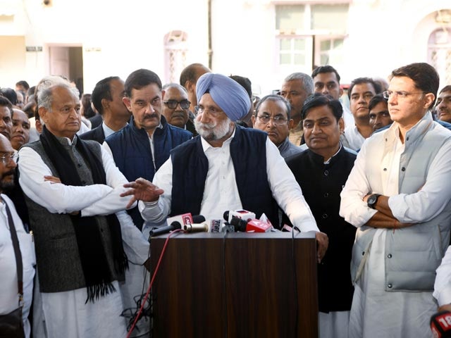 Uat Rajashthan Congress Reviews Poll Performance In Rajasthan, Mizoram After Huge ...