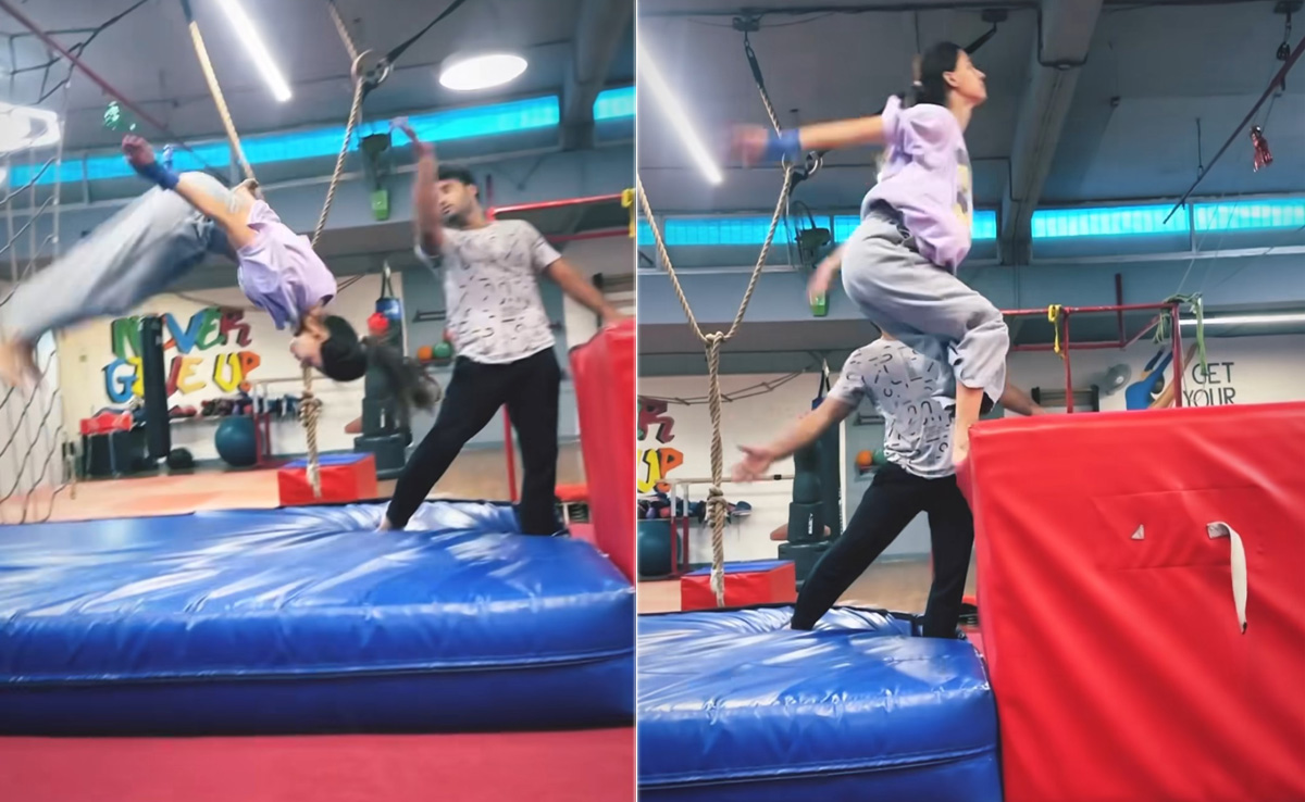 Disha Patani's Intense Back Flip Training Is The Ultimate Fitness Motivation We Need To Beat Midweek Blues