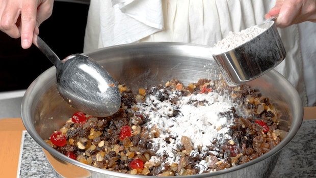 Cake mixing for Christmas is an age-old custom. 