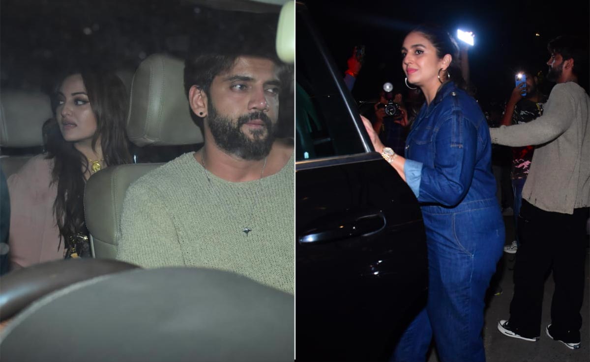 In Pics: Sonakshi Sinha, Rumoured Boyfriend Zaheer Iqbal And Huma Qureshi Party Together