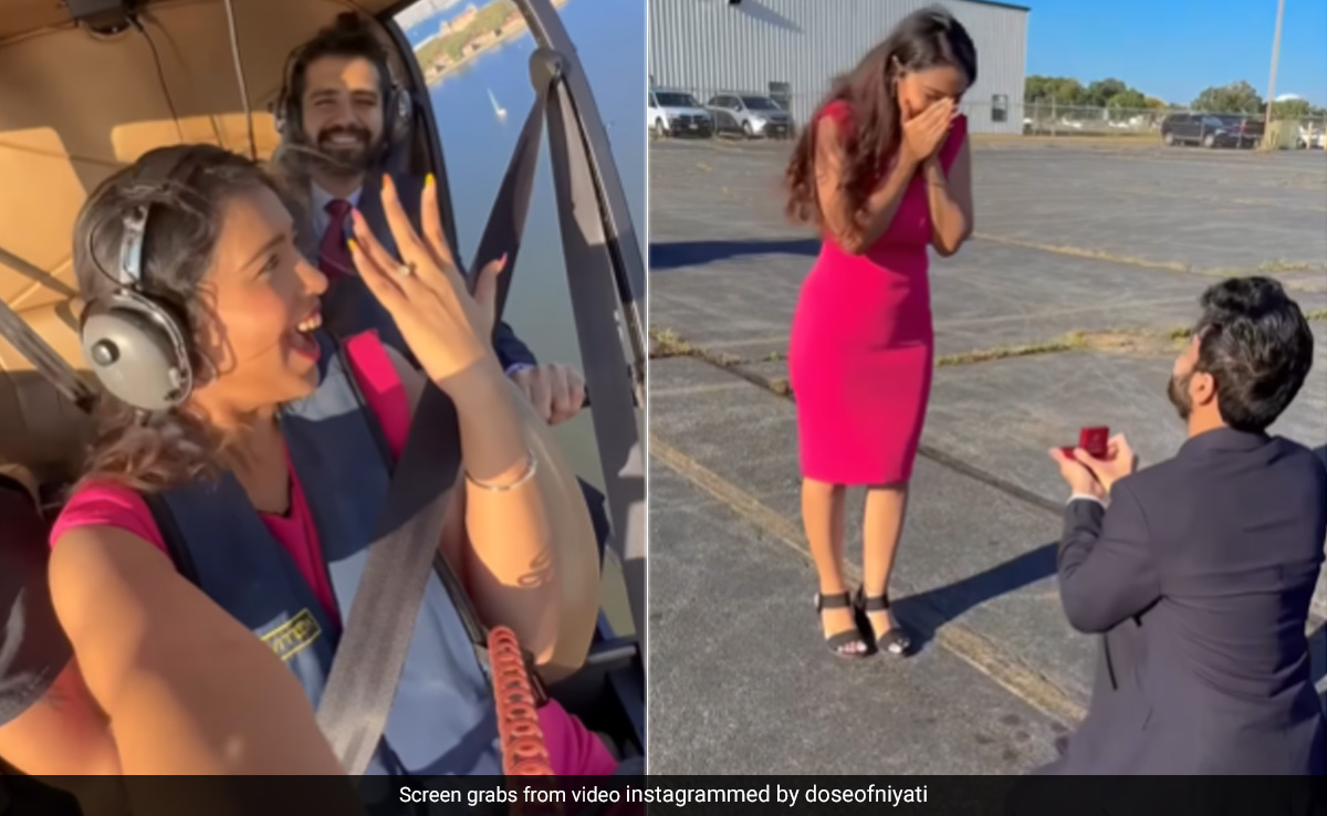 सपने में भी नहीं सोचा था, कोई ऐसे करेगा प्रपोज... बॉयफ्रेंड ने अनोखे अंदाज में पहनाई अंगूठी, लोग बोले- सबकी ऐसी किस्मत नहीं...