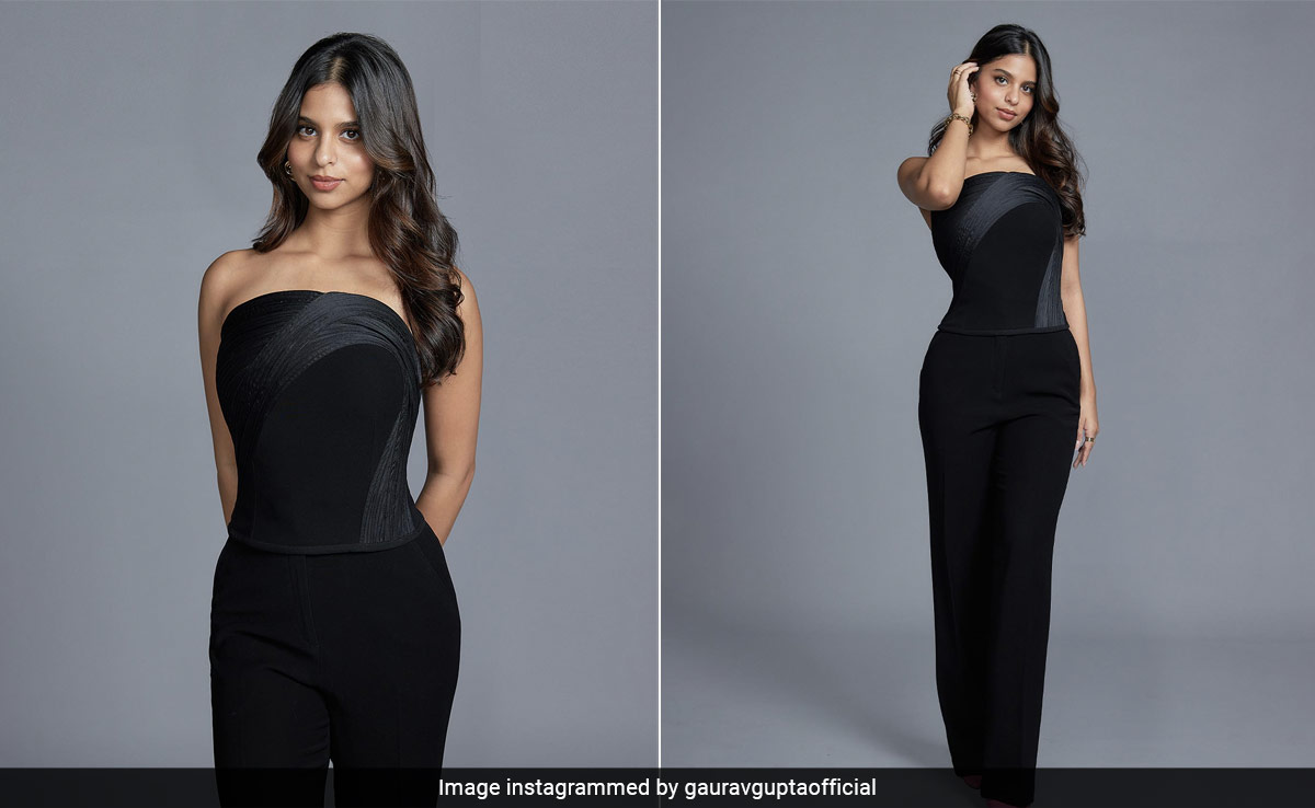 Suhana Khan's All-Black Gaurav Gupta Co-Ord Set Is A Stylish Party Starter This Holiday Season