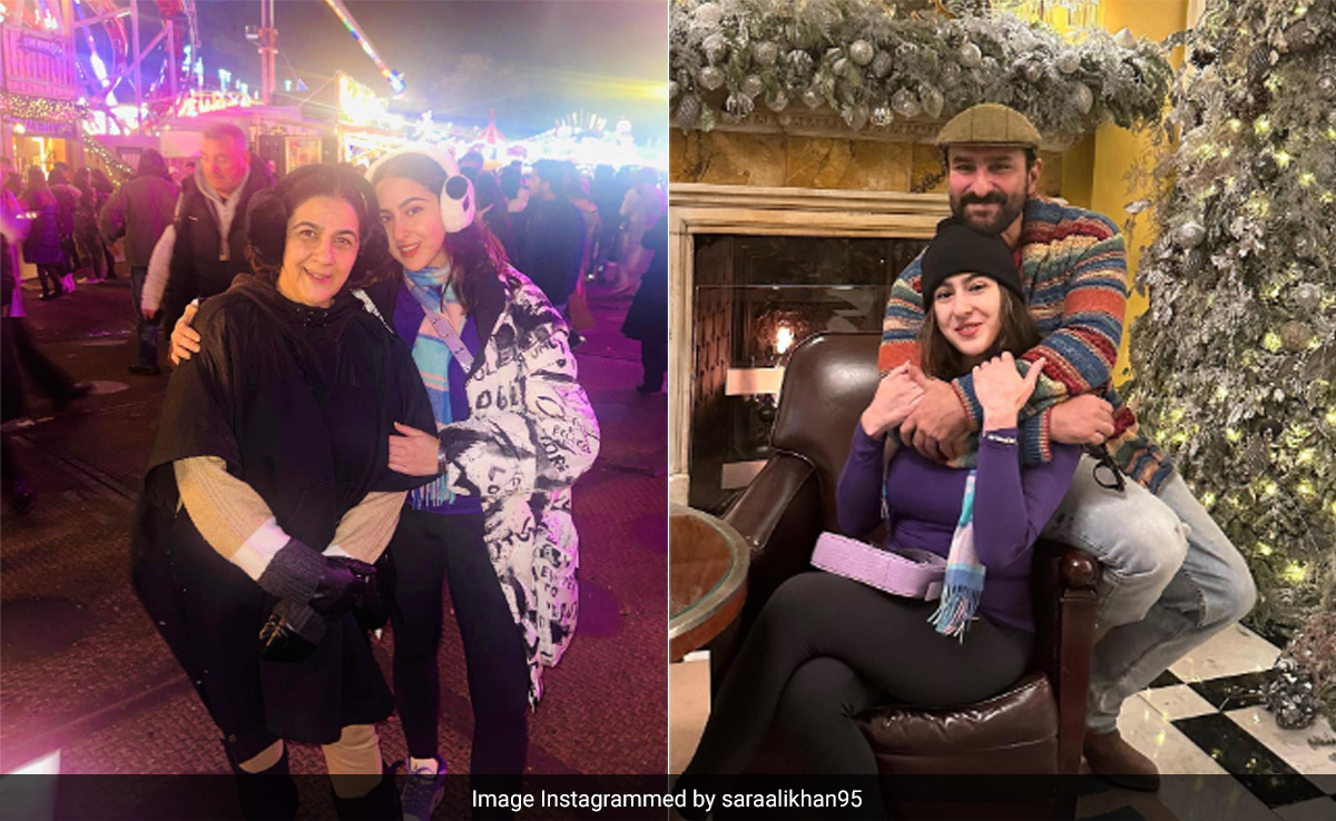 Sara Ali Khan's Christmas Album From London Features Mom Amrita Singh And Dad Saif