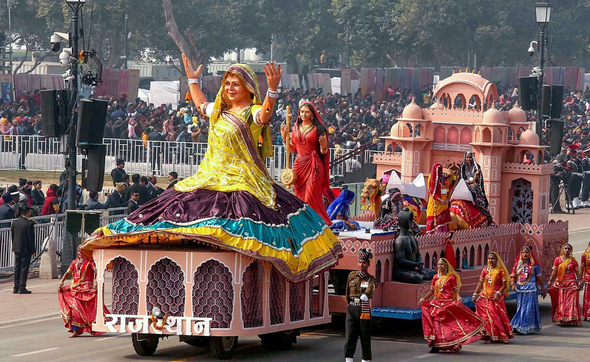 Republic Day 2024: राजस्थान की झांकी में दिखी भक्ति, शक्ति और संस्कृति की झलक, घूमर डांस के बीच चमकी हस्तशिल्प