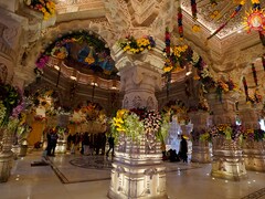 प्राण प्रतिष्‍ठा अनुष्‍ठान, आज रामलला की प्रतिमा को 100 से ज्‍यादा कलशों के जल से कराया जाएगा स्‍नान