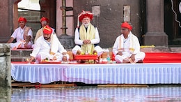Cleaning Temple, Inaugurating Sea Bridge: PM Modi's Day In Maharashtra In Pics