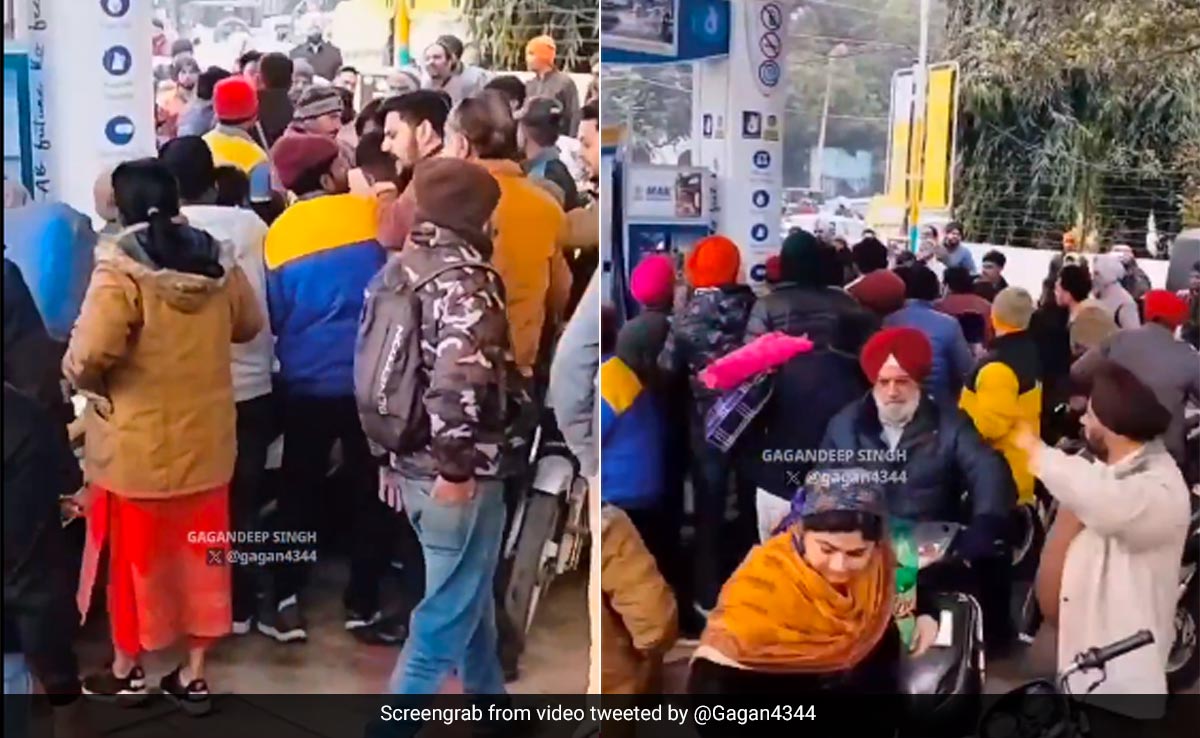 पटियाला के इस पेट्रोल पंप पर हुआ जमकर हंगामा, बोतल में पेट्रोल भरवा रहे शख्स पर टूट पड़ी भीड़, वायरल हुआ Video