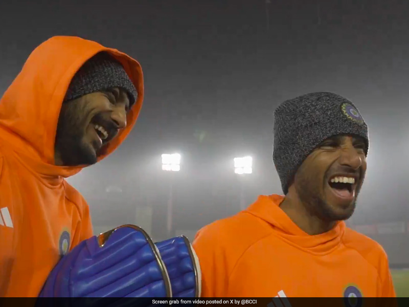 "<i>Bohot Thand Hai</i>" - Watch Indian Cricket Team's "Chilling" Training Session In Mohali