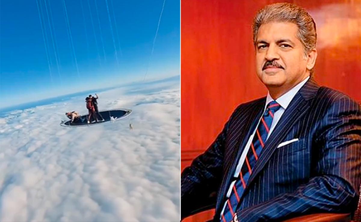 बादलों के ऊपर गुब्बारे से लटककर सेल्फी लेते दिखे लोग, आनंद महिंद्रा ने शेयर किया Video, बोले- ये मेरे बस का नहीं...