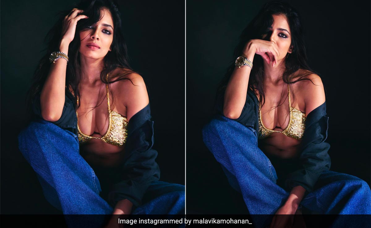 It Was Just A Denim-On-Denim Look Until Malavika Mohanan Added Her Bling And Bold Touch