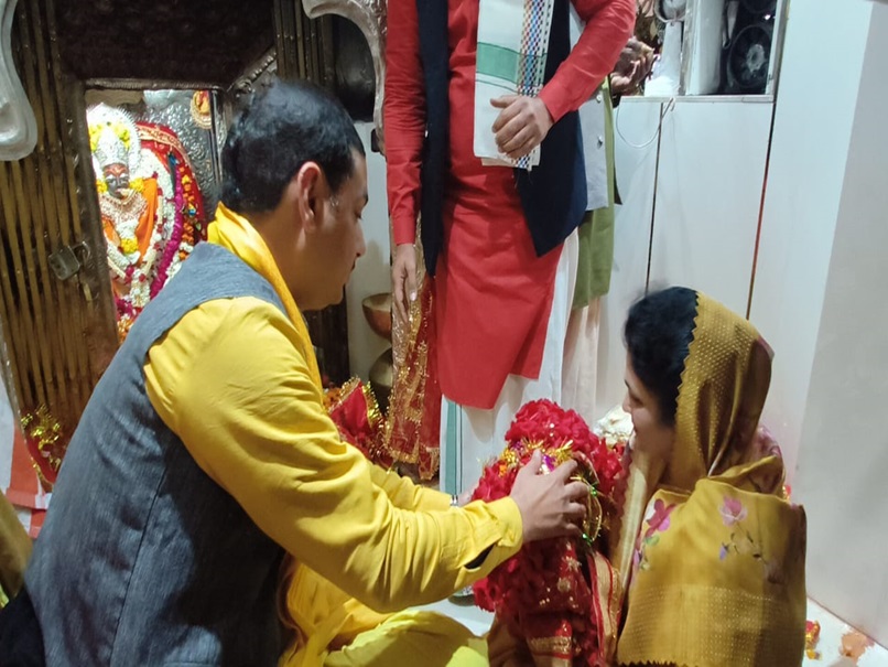 MP News : देवी दर्शन करने मैहर पहुंची कृष्णा गौर, कहा-महाकाल लोक की तर्ज पर होगा मां शारदा लोक का निर्माण