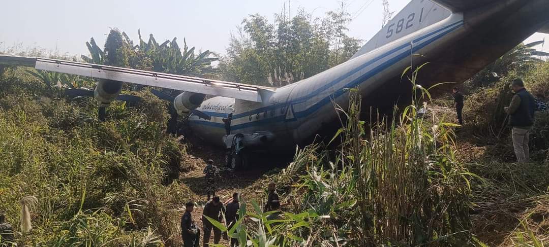 Myanmar Military Aircraft Skids Off Runway In Mizoram, Fuselage Splits
