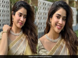 Janhvi Kapoor's Fresh Glowing Face Glimmers More Than Her Golden <i>Saree</i> Janhvi Kapoor's Fresh Glowing Face Glimmers More Than Her Golden <i>Saree</i>