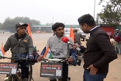 Devotees On Cycles From Surat To Ayodhya For Ram Temple Consecration Devotees On Cycles From Surat To Ayodhya For Ram Temple Consecration