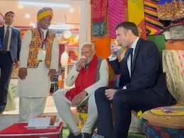 Masala Tea At Shop, UPI Payment, Roadshow: When PM, Macron Met Masala Tea At Shop, UPI Payment, Roadshow: When PM, Macron Met