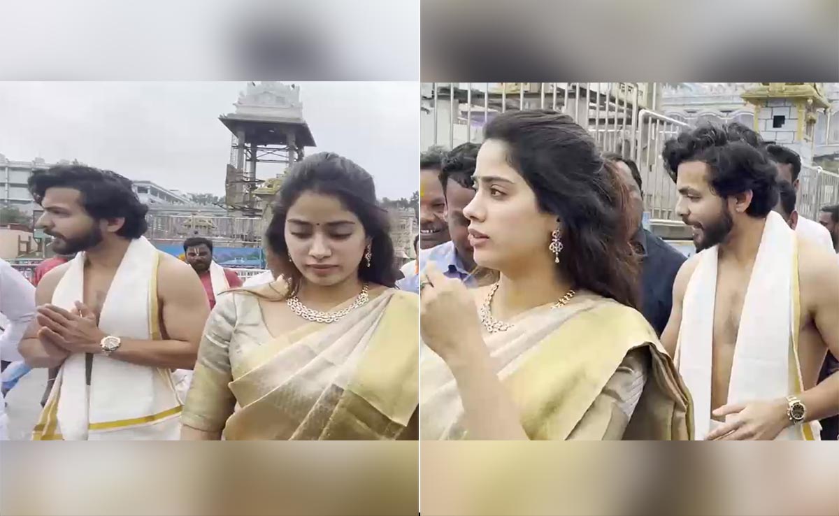 Janhvi Kapoor Visits Tirupati Temple With Rumoured Boyfriend Shikhar Pahariya