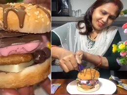 "Death By Sugar": Video Of Bizarre Chocolate Ice Cream Burger Makes Internet Cringe