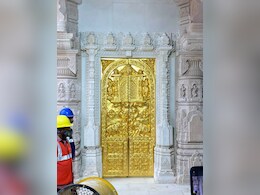 First Golden Gate Installed At Ayodhya's Ram Temple Ahead Of Inauguration Ceremony
