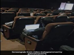 "Peak Bengaluru": Man Works On A Laptop In Movie Hall, Internet Reacts "Peak Bengaluru": Man Works On A Laptop In Movie Hall, Internet Reacts