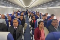 Rahul Gandhi, Along With Congress Leaders, En Route To Imphal On Board A Special Flight Rahul Gandhi, Along With Congress Leaders, En Route To Imphal On Board A Special Flight