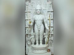 Ram Lalla Idol That Lost Out. Rajasthan Sculptor's White Marble Version