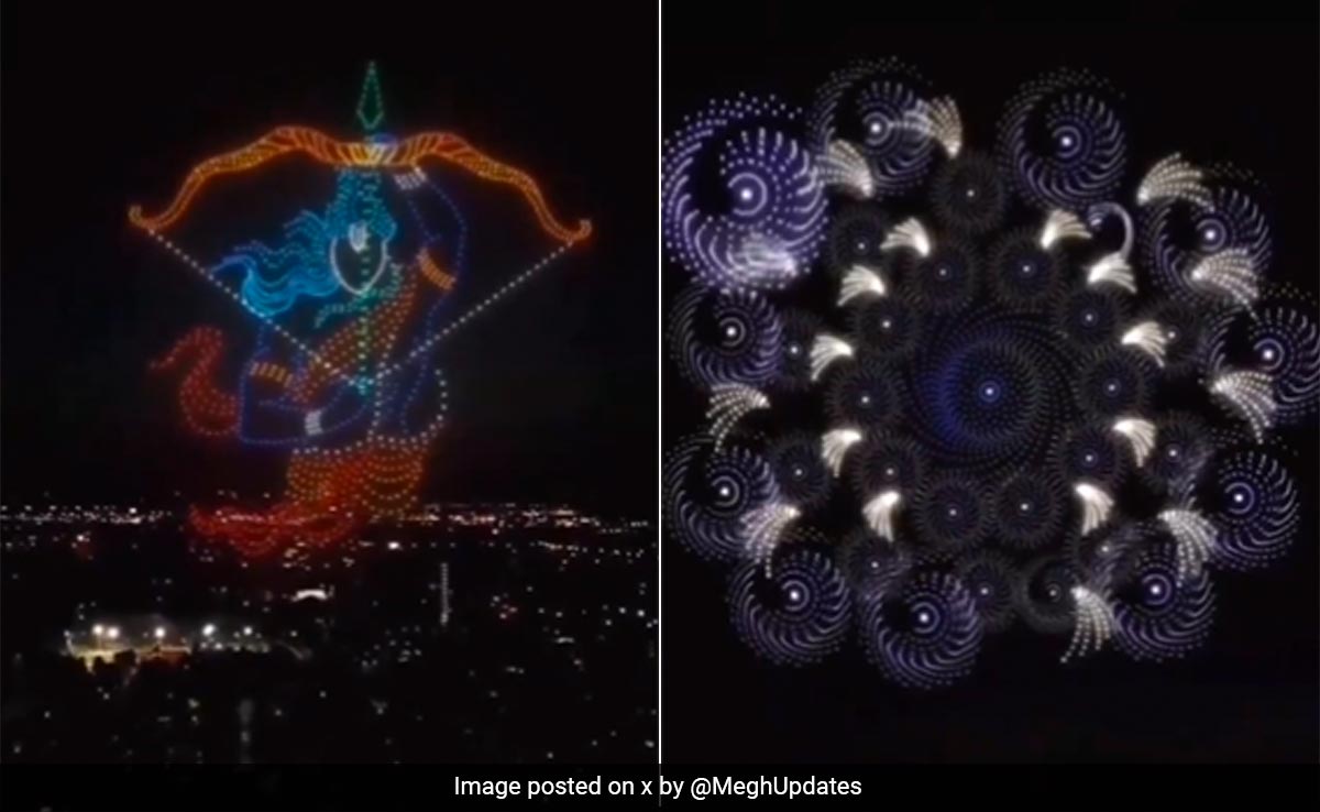 Viral Video Of Drone Not From Ram Mandir Event Rehearsal: A Fact Check