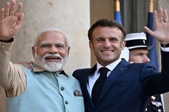 Emmanuel Macron In India: France President Likely To Land In Jaipur Around 2:30 pm Emmanuel Macron In India: France President Likely To Land In Jaipur Around 2:30 pm