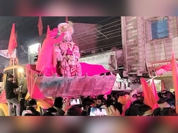 रामलला की शोभायात्रा में सड़क पर उमड़ा भक्तों का सैलाब, सीधी में जमकर की गई आतिशबाजी 