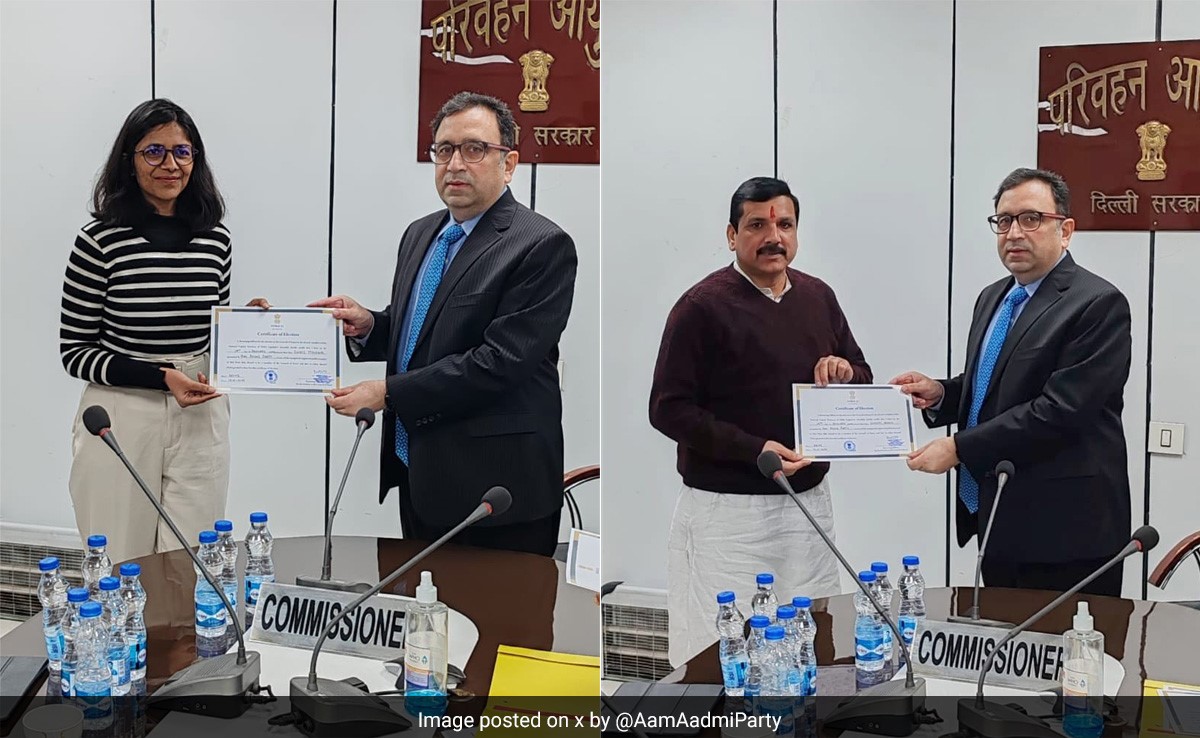 AAP's Sanjay Singh, Swati Maliwal, N D Gupta Elected Unopposed To Rajya Sabha
