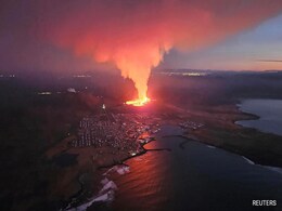 Volcano Lava Flows Into Iceland Village, Engulfs 3 Homes Volcano Lava Flows Into Iceland Village, Engulfs 3 Homes