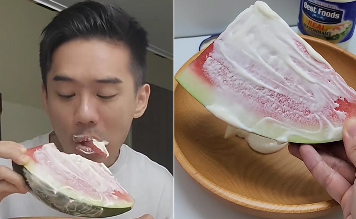 Influencer's Bizarre Fusion Of Mayonnaise And Watermelon Disgusts Internet