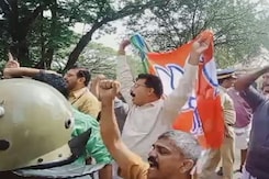 BJP, Congress Workers Clash In Kerala Of Felling Tree Branches At PM Event Venue BJP, Congress Workers Clash In Kerala Of Felling Tree Branches At PM Event Venue